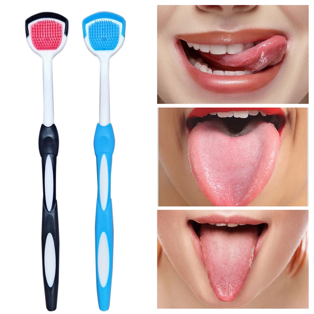 Cây cạo lưỡi, vệ sinh lưỡi 2 công dụng vệ sinh sạch khoang miệng giúp hơi thở thơm mát
