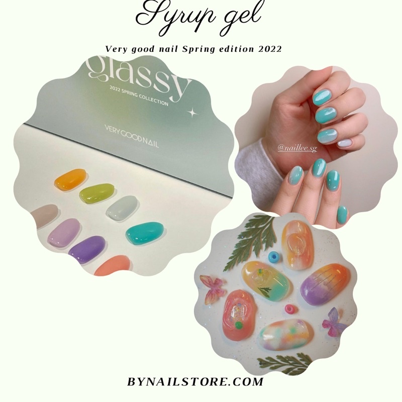 [Very good nail] Sơn gel thạch siro cao cấp Hàn Quốc tách lẻ Spring collection Glassy (1pcs)