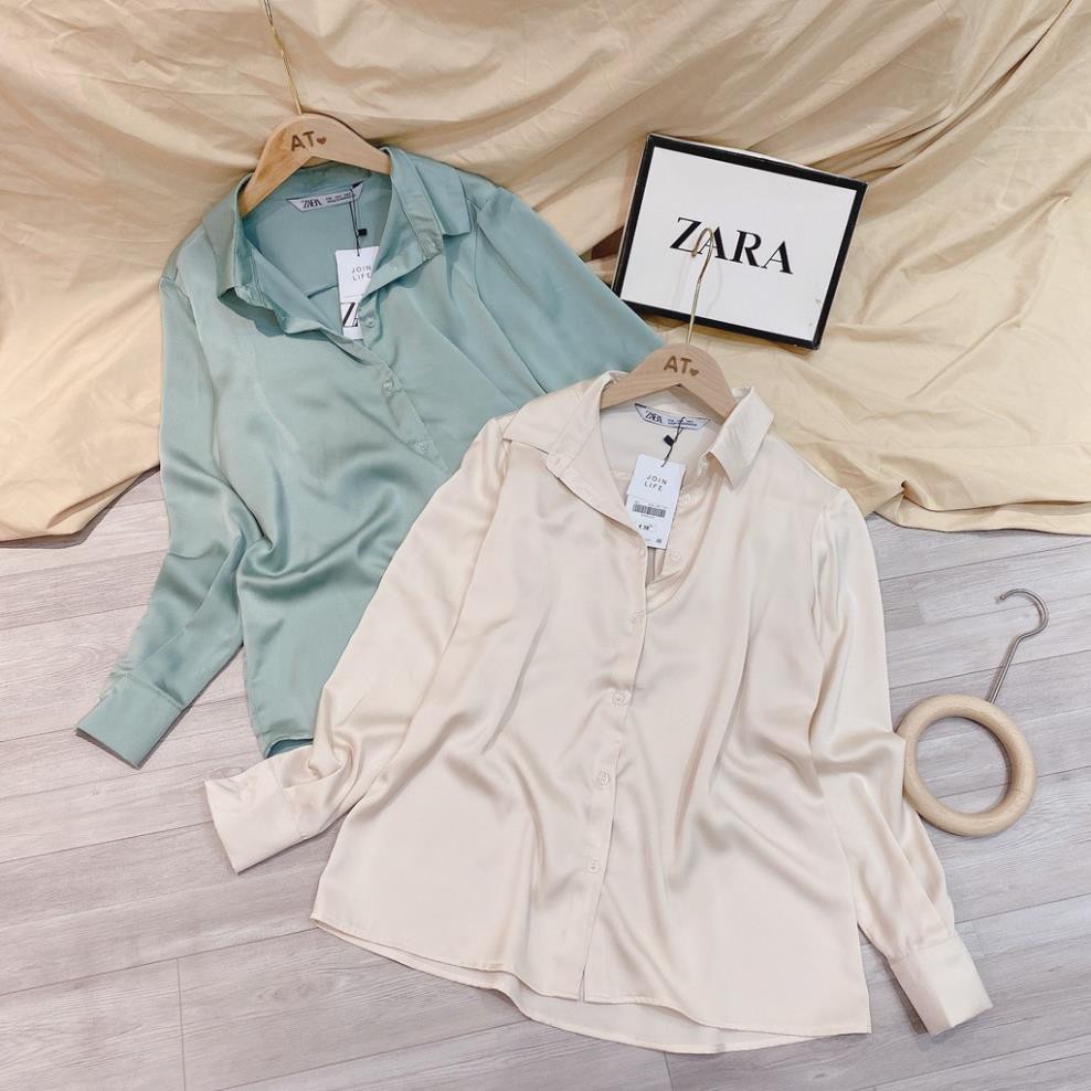 Áo Sơ Mi Lụa Dài Tay Cổ Bẻ  - Áo Sơ Mi Nữ Dài Tay, Sơ Mi Công Sở | BigBuy360 - bigbuy360.vn