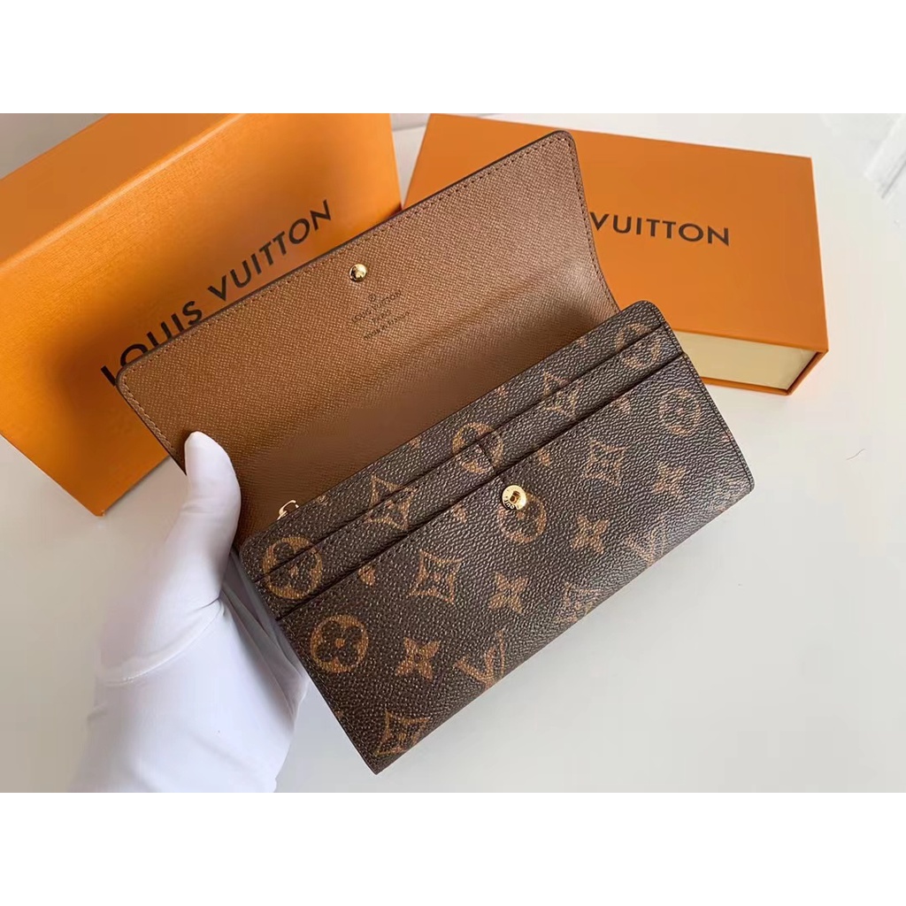 Sẵn sàng giao hàng Ví dài mới dành cho nữ Louis Vuitton LV Ví Monogram có hộp M58101