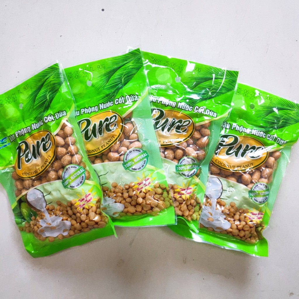 Đậu Phộng Nước Cốt Dừa Pure Gói 100g - 200g