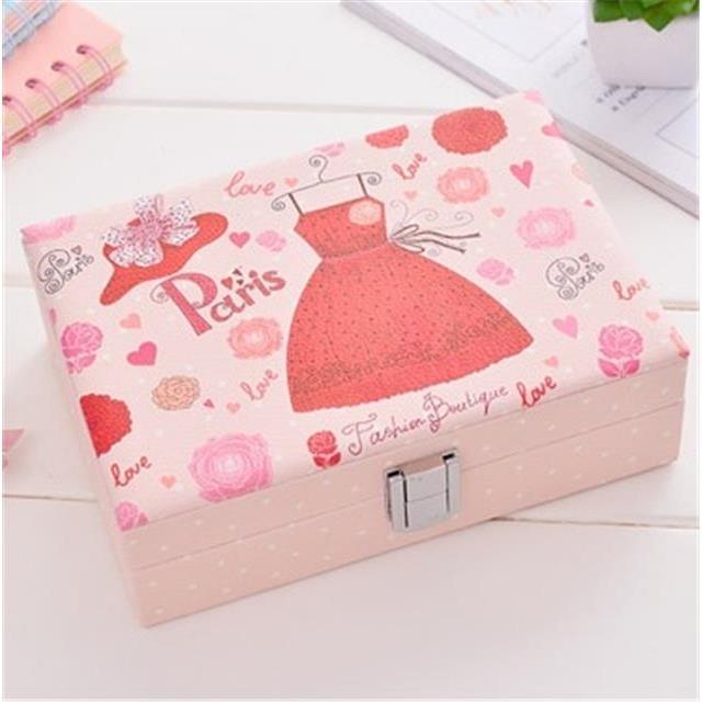 Hộp Đựng Trang Sức Bằng Da Thiết Kế Nhỏ Gọn Tiện Dụng