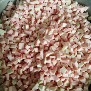 Cùi bưởi nấu chè bưởi