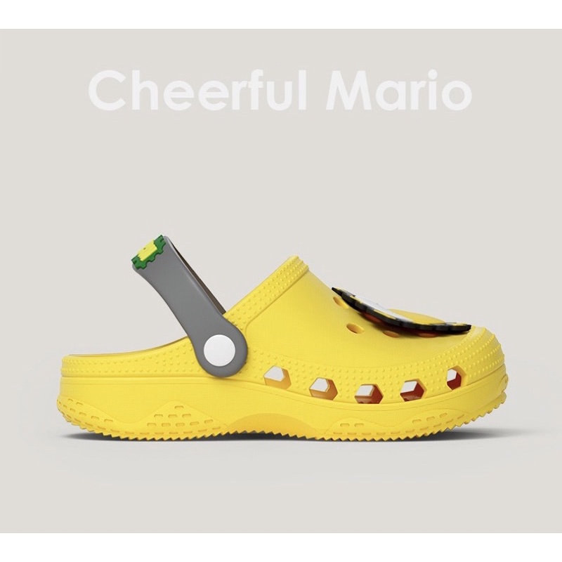 Dép cho bé Cheerful Mario chính hãng sục cross cho bé trai bé gái siêu nhẹ chống trơn trượt