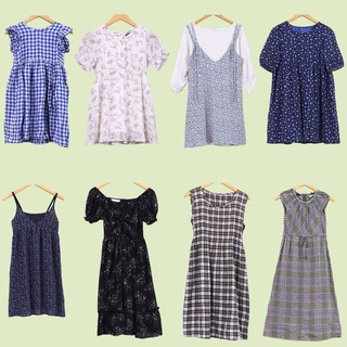 Váy xô, voan hoa nhí, kẻ caro vintage