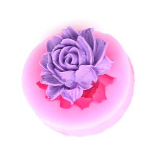 Khuôn rau câu silicon 3D hoa hồng nở