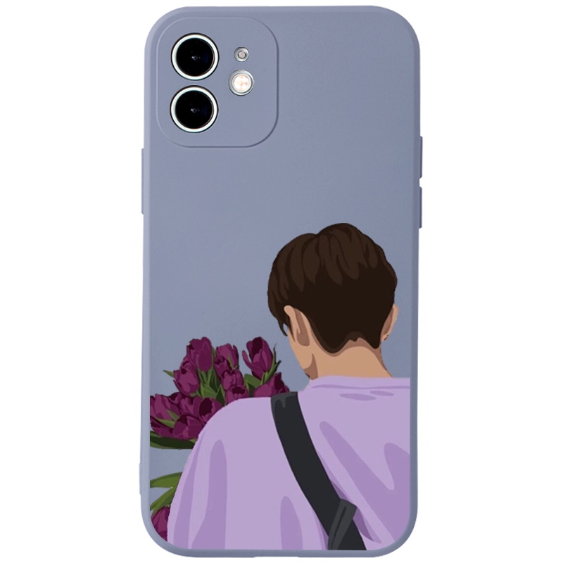 Ốp lưng JURSUE hoạt hình cặp đôi dễ thương đẹp nam nữ cho iPhone 13 12 11 Pro Max SE 2020 X XR XS 8 7 ip 6S 6 Plus Y19