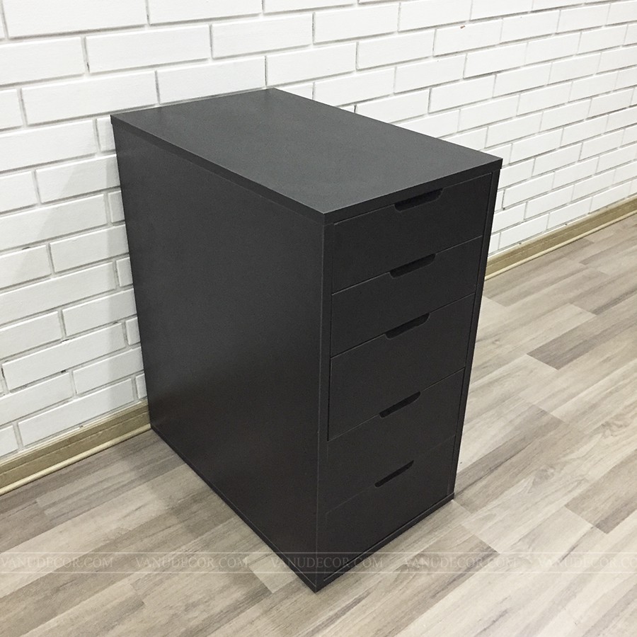 Tủ 5 ngăn kéo VANU DECOR theo thiết kế IKEA đa năng dùng cho bàn làm việc văn phòng bàn máy tính