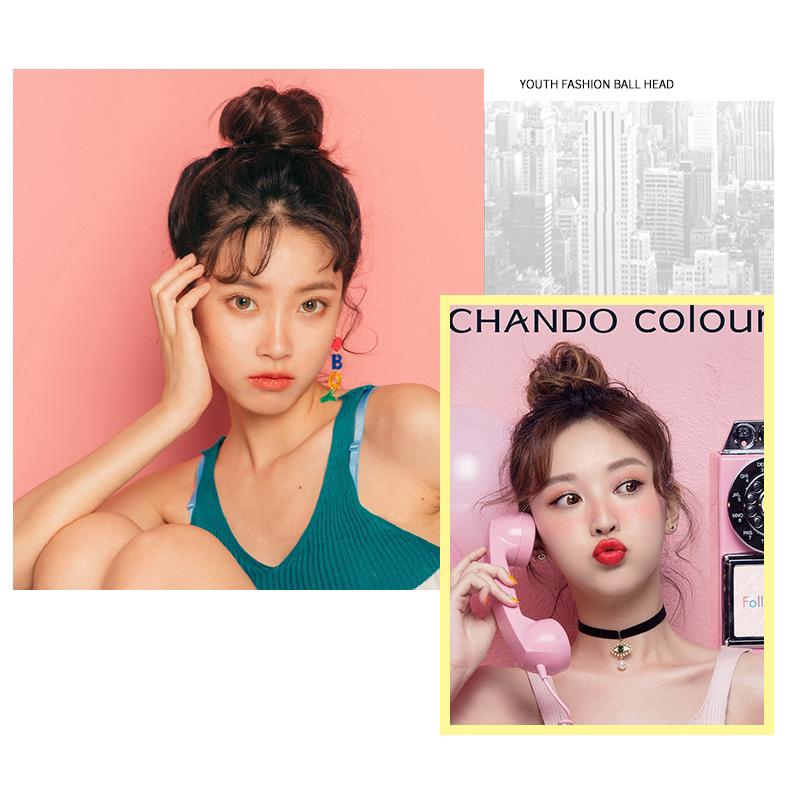 Búi tóc giả xoăn thời trang cho nữ