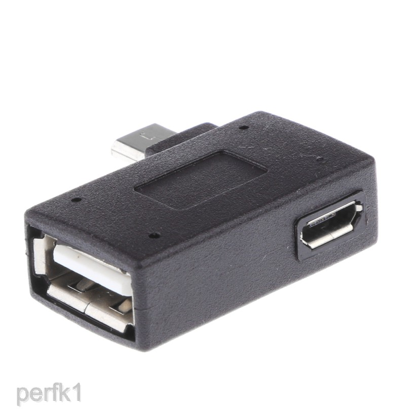 Đầu chia cổng sạc USB 2.0 OTG thiết kế góc 90 độ