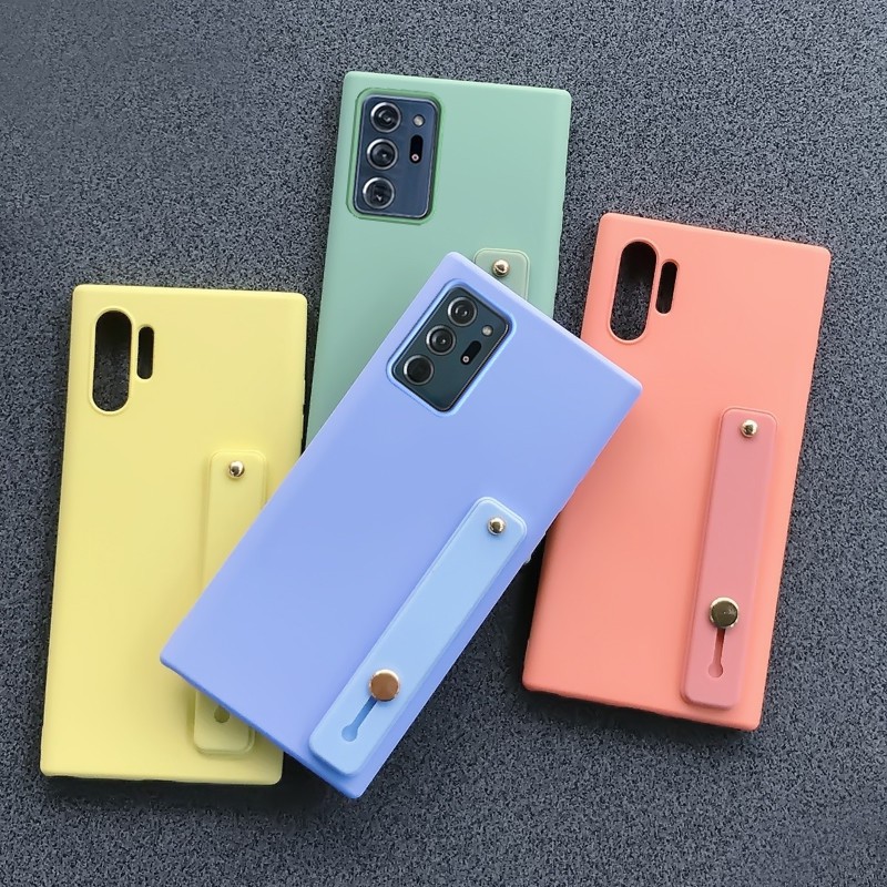 Ốp silicon dẻo kèm dây xỏ tay samsung galaxy Note 10 / S10 / S10 Plus / Note 9 / Note 8 / S9 Plus