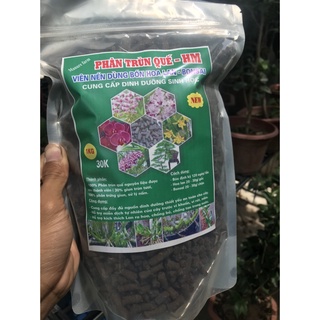 Phân trùn quế viên nén cao cấp - gói 1kg