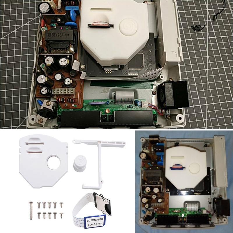 btsg GDEMU Remote SD Card Mount Kit the extension adapter for SG Dreamcast GDEMU