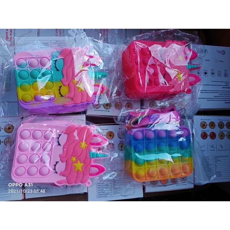 Túi Pop It Silicon Đeo Chéo Cho Bé Siêu Hot