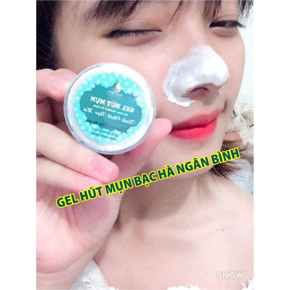 Gel lột mụn cám mụn đầu đen ngân bình ,tinh chất bạc hà nha đam 50gr