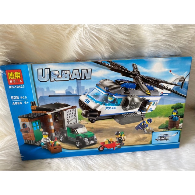 Lego urban police 10423 - trực thăng cứu hộ 528 chi tiết