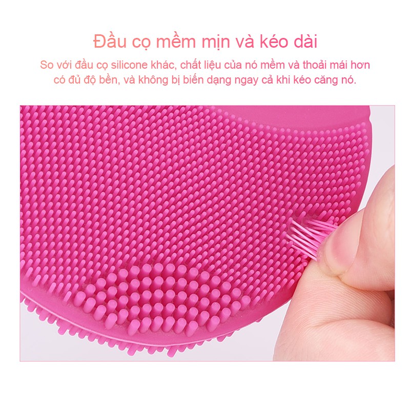 Máy làm sạch lỗ chân lông Silicone, Máy rửa mặt silicone Hàn Quốc