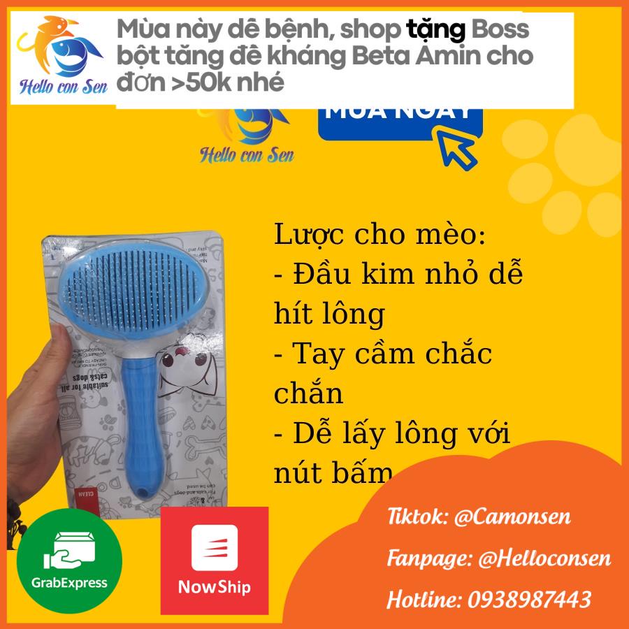 Lược chải lông chó mèo Lược nút bấm lớn chính hãng đóng hộp gỡ rối cho chó mèo