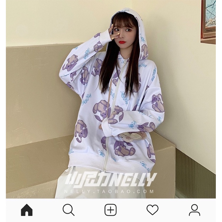 Áo khoác nỉ NELLY SALE có mũ