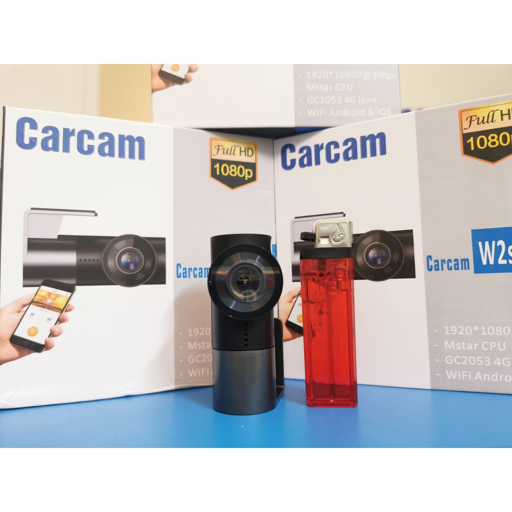 Camera hành trình giá rẻ Carcam W2S Wifi cho xe ô tô,xem tải video qua điện thoại. Tặng thẻ 64G
