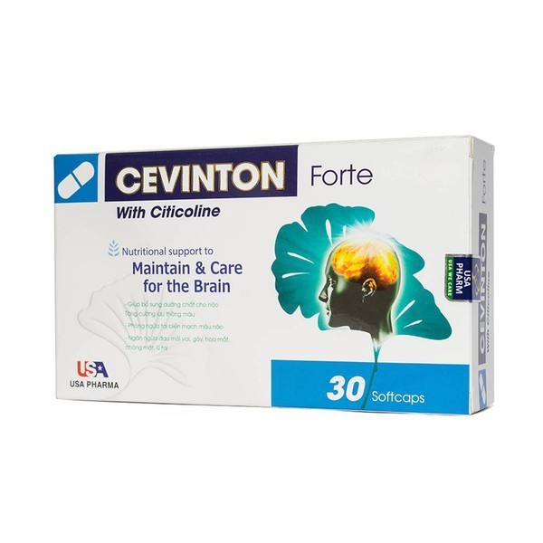 Hoạt Huyết Dưỡng Não Cevinton Forte - Khỏi Lo Đau Đầu, Rối Loạn Tiền Đình - Phòng Ngừa Tai Biến Mạch Máu Não - Hộp 30 V