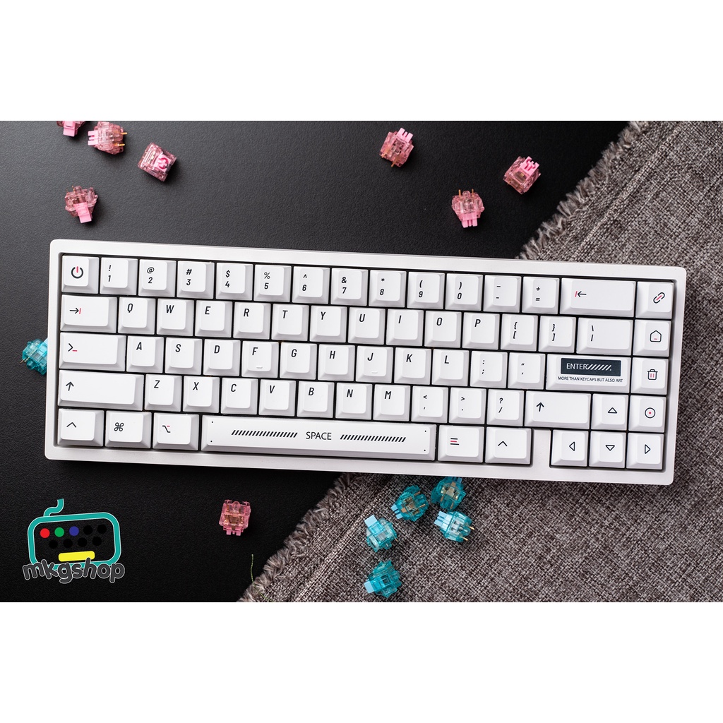 Keycap MacOS Minimal PBT 131 nút dày nút bàn phím cơ