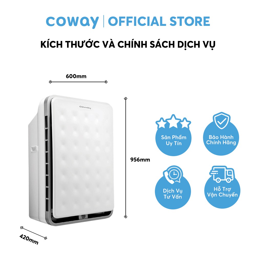 [Mã ELMALL1TR5 giảm 6% đơn 3TR] Máy lọc không khí Coway Tuba AP-3008FHH