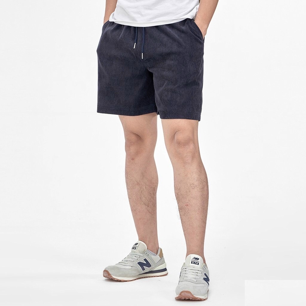 Quần Short Nhung Tăm Gân Form Rộng Nam Nữ  Unisex Phong Cách Trẻ Trung Cá Tính - Short Nhung