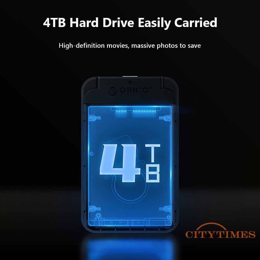 Hộp Đựng Ổ Cứng Ngoài Ci Orico 2520c3 Type-C Hdd Ssd 4tb 2.5 Inch | BigBuy360 - bigbuy360.vn