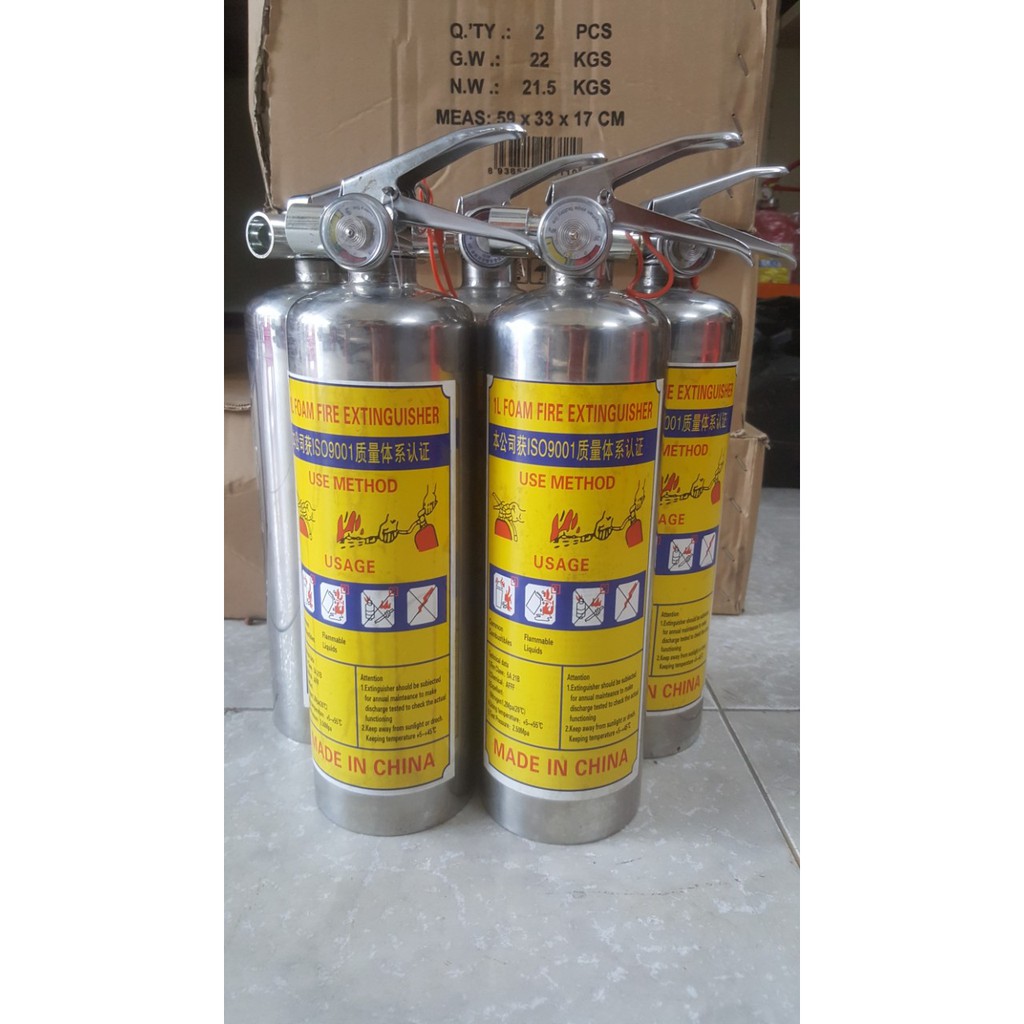 Bình chữa cháy bọt Foam Inox 1 lít