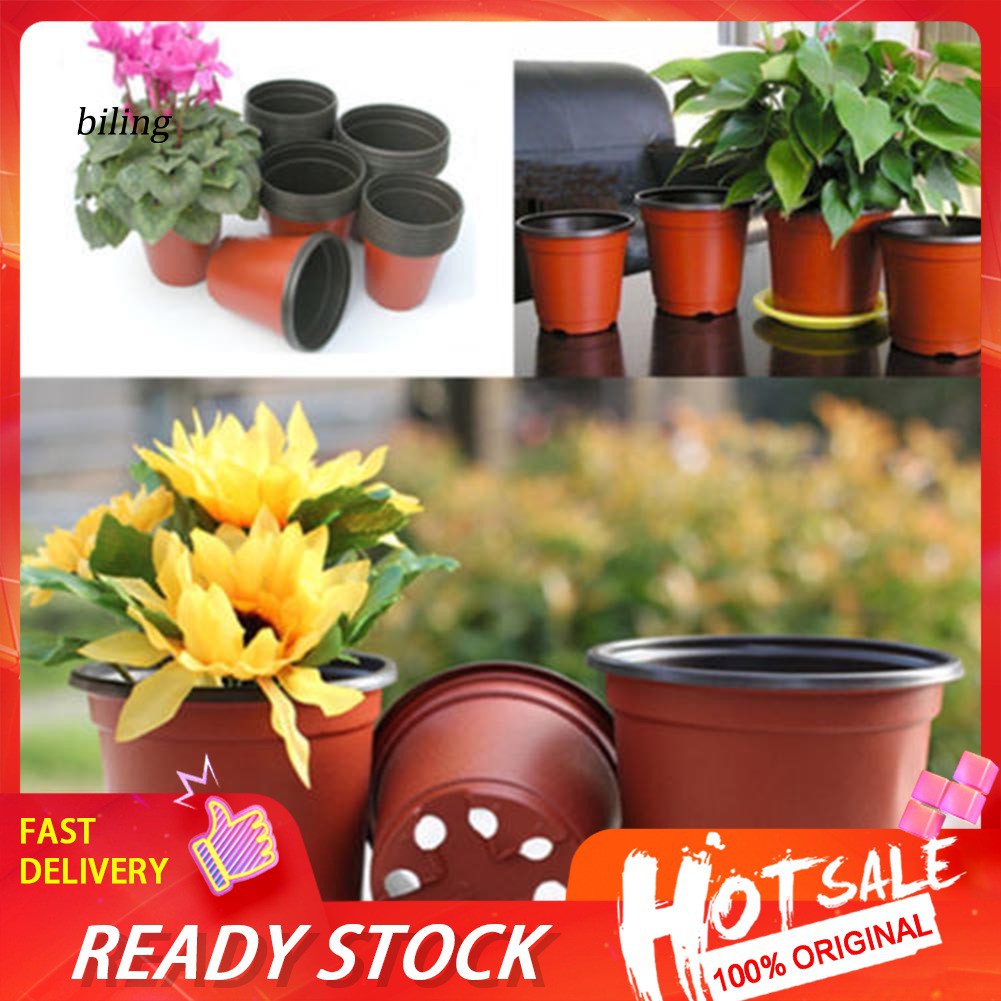 ✿Yyp Yyp✿Set 10 Chậu Hoa Tròn Nhỏ Bằng Nhựa Trang Trí Nhà Cửa