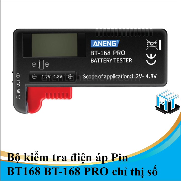 Bộ kiểm tra điện áp Pin BT168 BT-168 PRO chỉ thị số