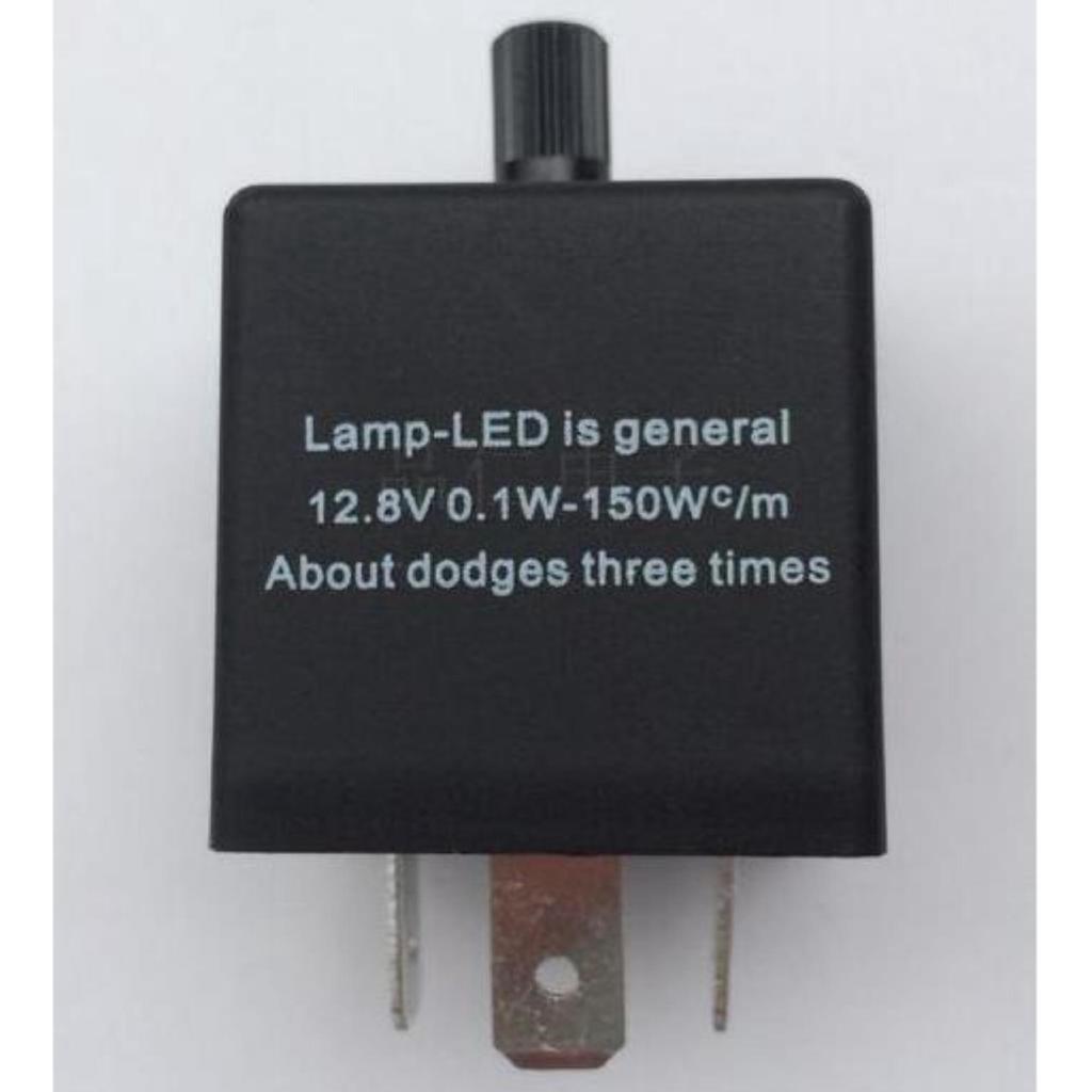 Cục Chớp ĐIỆN TỬ 3 Chân 12V - Điều chỉnh tốc độ chớp (Dùng được Xi Nhan ...