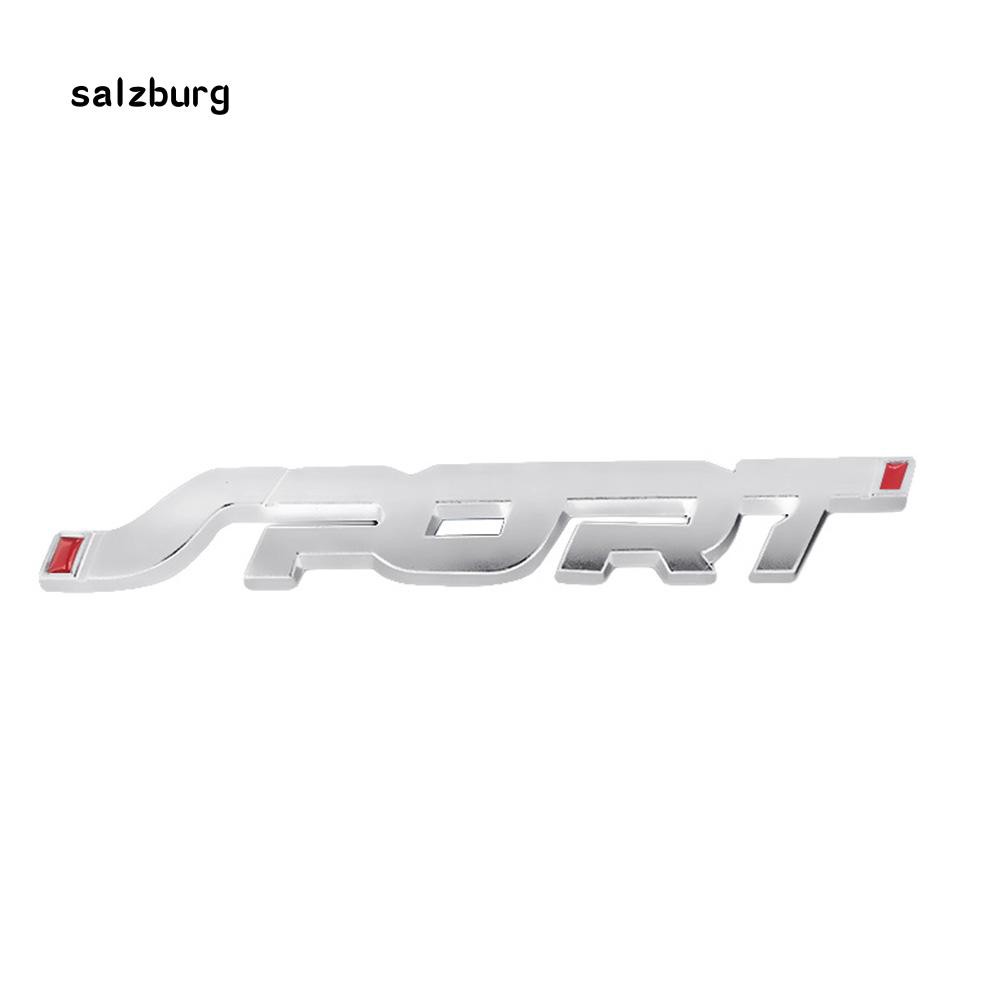 Hình dán 3D chữ SPORT trang trí xe hơi