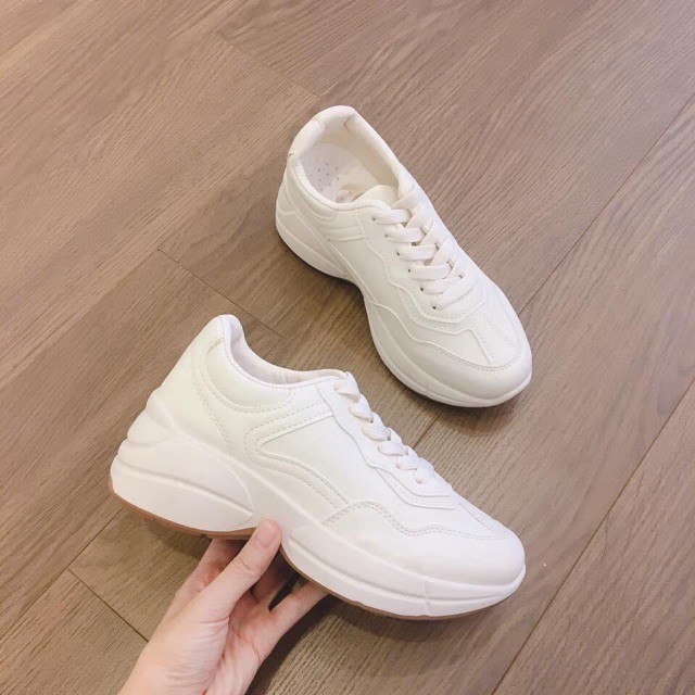 GIÀY THỂ THAO SNEAKER NÂNG ĐẾ CAO SIÊU HOTTTT ĐẾ NÂU VÂN SAO