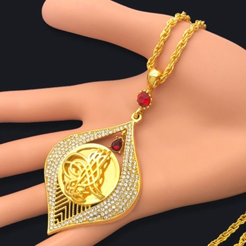 Vòng cổ Vàng 18K Trang Trí Phong Cách Hồi Giáo Kiểu Ả Rập