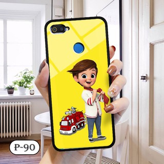 Ốp kính in hình cute OPPO A7