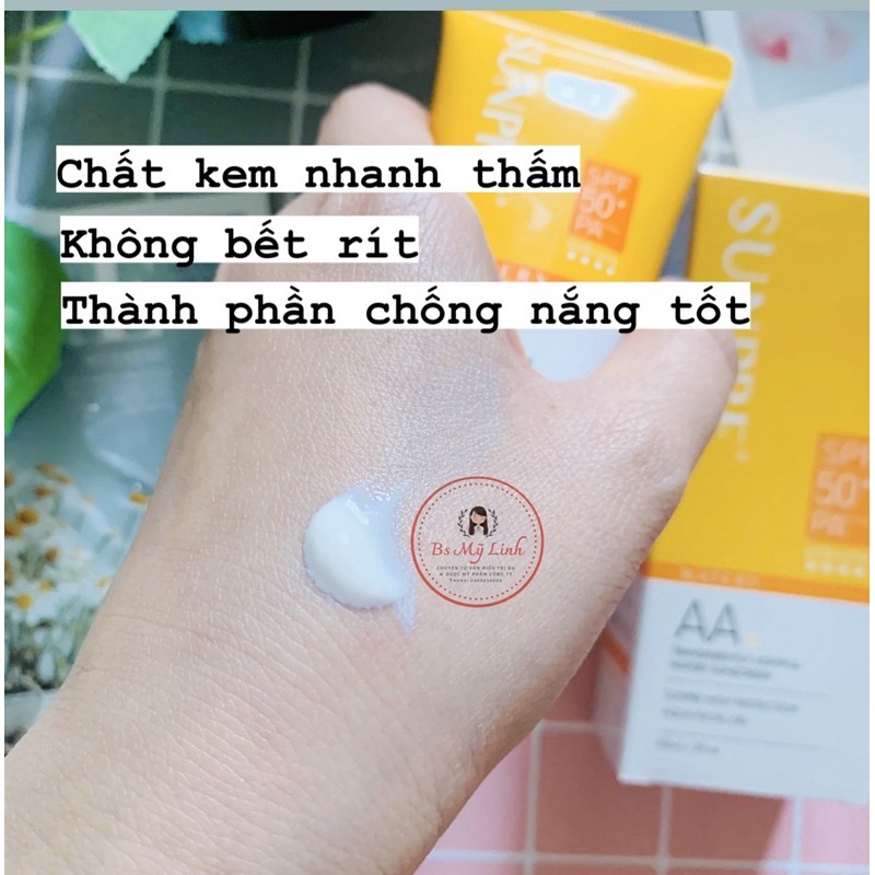 [HÀNG CÔNG TY CHÍNH HÃNG]KEM CHỐNG NẮNG SUNPRE AQUA FACIAL GEL SPF50+/PA++++ MONA FREMA