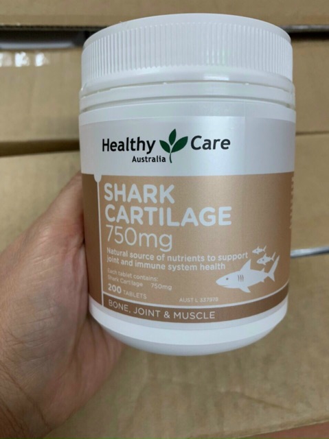 1 hộp Healthy Care Shark Cartilage 750mg Australian