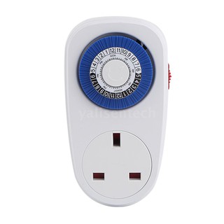 24 Hours Plug-in Timer Switch Mechanical Timing Socket Time Controller Intelligent Timing Socket