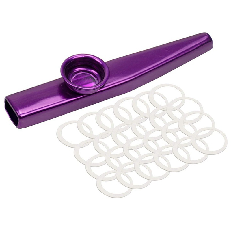 Set 18 Nhạc Cụ Kazoo Diaphragms Bằng Kim Loại Cho Đàn Guitar / Ukulele / Violin / Piano
