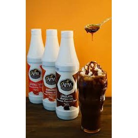 [Mã GROSALE2703 giảm 8% đơn 250K] Sốt/ Sauce APM Hương Caramel/ Socola/ Dâu chai 1kg - Trang Trí Kem, Sữa Chua