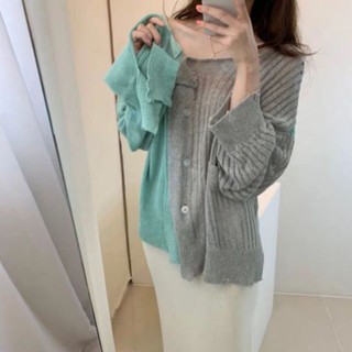 Áo khoác cadigan len thừng siêu ấm Chất len