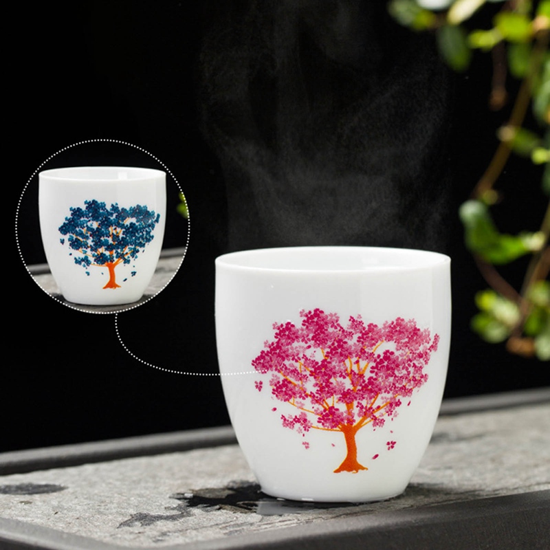 Japanese style thermochromic tea cup, sold individually