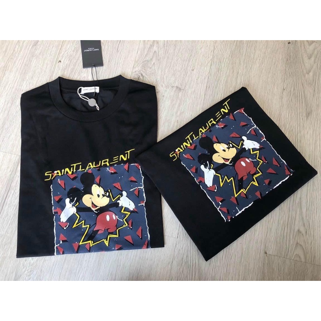 [LIKE AUTH] Áo Phông Saint Laurent 🔆 T Shirt Like Authenic On Web 🔆 Áo Thun Disney Mickey 🔆 Áo Phông Nam Nữ Unisex Vip