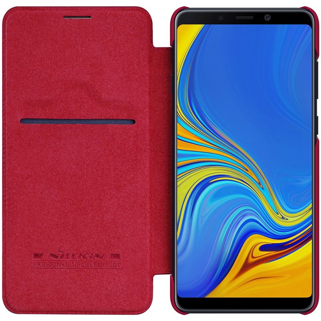 Bao da da thật Samsung Galaxy A9 2018 / A9 Star Pro hiệu Nillkin Qin (chống bám vân tay)- Hàng chính hãng