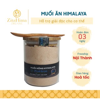Muối ăn, muối hồng Himalaya hạt mịn dùng để nấu ăn, giải độc cho cơ thể