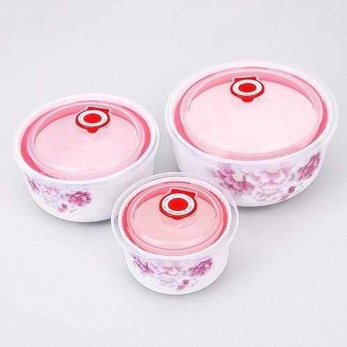 Bộ 3 bát sứ hút chân không để tủ lạnh