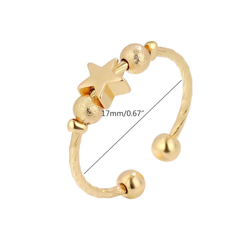 Nhẫn Đính Hạt Xoay Giảm Căng Thẳng Dành Cho Nữ