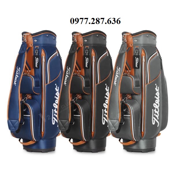 Túi gậy golf Titleist đựng 14-16 gậy vải bạt siêu nhẹ chống nước chống thấm shop GOLF PRO TM005